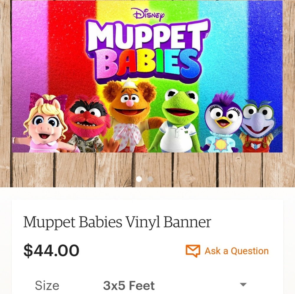 Muppet babies banner | party decor